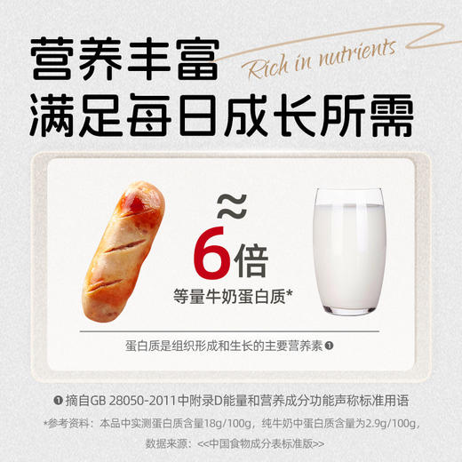 源之香 高蛋白鲜猪肉烤肠400g 原味（共8根） 商品图2