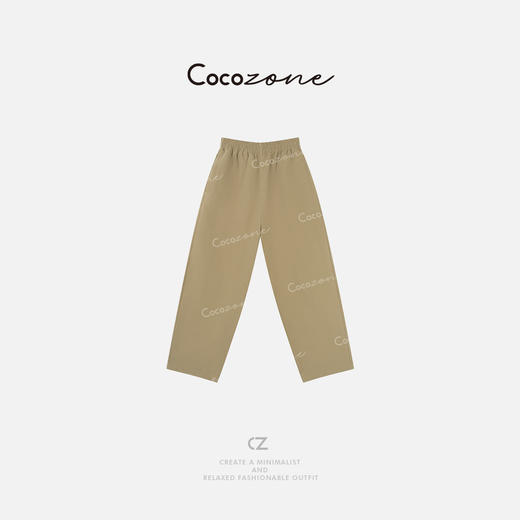 COCO ZONE 刘一一  “夸夸裤”汉麻棉混纺修饰腿型休闲裤CD1A1003 商品图2