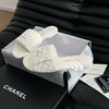CHANEL香奈儿 新款书包扣拖鞋 编织设计 圆头平底 防滑一字拖鞋 女款 白色（HC） 商品缩略图1