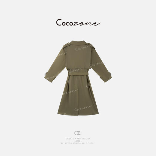COCO ZONE 刘一一 “大女主”复古度假风优雅风衣外套CD2A1243 商品图1