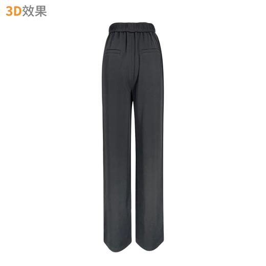 夏季韩版松紧腰轻国风醋酸纤维直筒裤    AC-5T7189 商品图3
