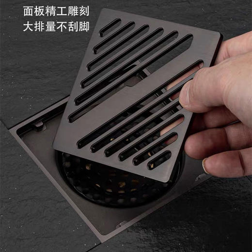 886钢九厘斜条单用地漏-枪灰 商品图6