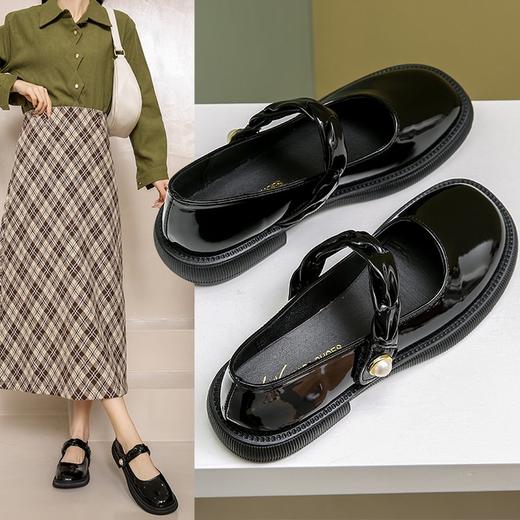 【YW】无忧购网红松糕底浅口小皮鞋仙女风单鞋995（截单后3-5天发货） 商品图2