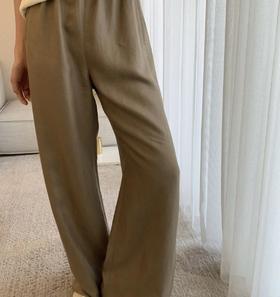 人手款！TR丝麻阔腿裤  复古光泽感  冰凉舒爽 亚麻空气裤！