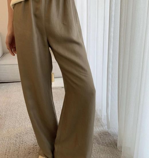 人手款！TR丝麻阔腿裤  复古光泽感  冰凉舒爽 亚麻空气裤！ 商品图0