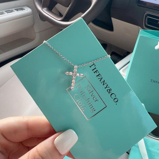 F603 Tiffany 蒂芙尼十字架镶钻项链 商品图1