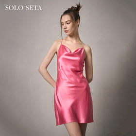 Solo seta22姆米重磅真丝睡裙女桑蚕丝绸吊带连衣裙2025秋冬新品