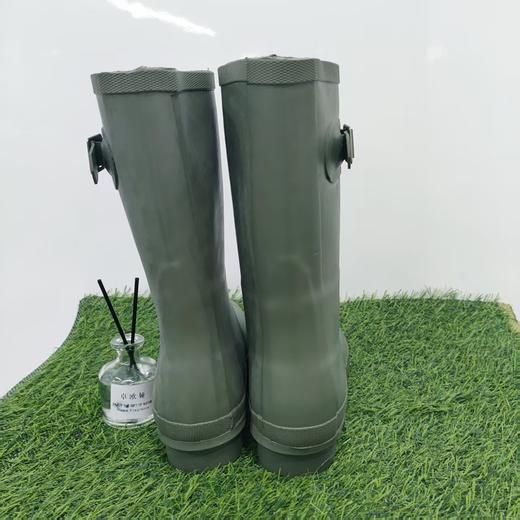 14号款〖搭扣军绿鞋〗雨牧雨鞋女款时尚外穿雨靴中筒水鞋防水防滑胶鞋轻便套鞋成人水靴 商品图1