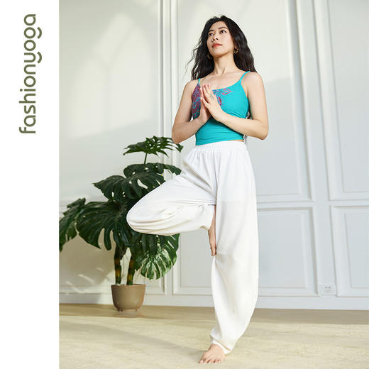 凡圣瑜伽禅意裤夏季薄款宽松束脚裤子垂感灯笼休闲裤FM11931JD【男女同款】 商品图4