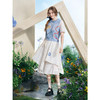 两三事梵高文艺 情岛桔梗 2025夏季新款绣花拼布假两件针织开衫女 商品缩略图2