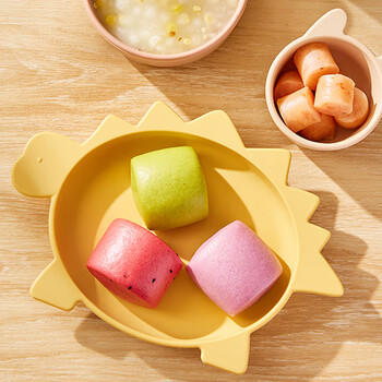 西贝莜面村牛奶果蔬小馒头250g 约10粒 宝宝儿童奶香馒头 方便速食开学早餐 商品图2