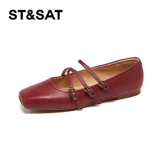 星期六法式少女方头芭蕾玛丽珍SSD1111053 商品图6