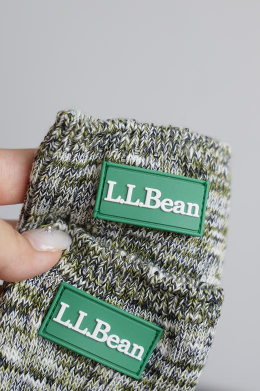 L.L. BE@N 元单 点子纱粗针棉线中筒袜 40-44 PJ994 商品图5