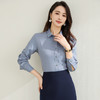【棉混纺】罗蒙春秋长袖衬衫女士正装商务职业工装上班面试纯色衬衣女 商品缩略图5