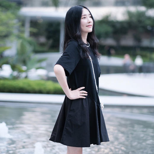 【高品质私服】【CS不对称设计连衣裙】府绸以紧密织法赋予面料挺括质感G1216-CC【无标出货 介意慎拍】 商品图4