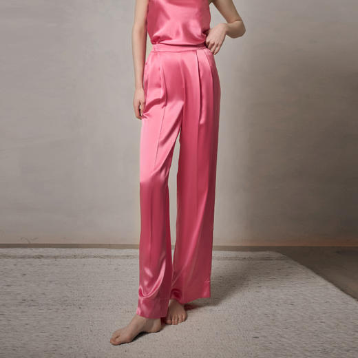 Solo seta22姆米重磅真丝睡裤女桑蚕丝家居长裤2025秋冬丝绸直筒 商品图2