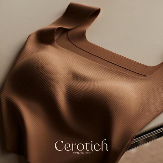 【搭配伴侣Max】Cerotich带胸垫百搭宽肩背心女士夏季外穿内搭打底短款一字领上衣 商品图1