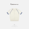 COCO ZONE 刘一一  “学院polo”撞色简约毛织上衣CD1A1006 商品缩略图3