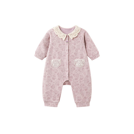 【商场同款】英氏婴儿衣服外出服春秋装新款新生儿连体衣纯棉爬服 商品图4