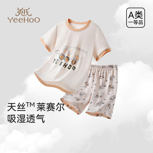 【英氏YeeHoO】男女童夏季短袖短裤套装 商品图4