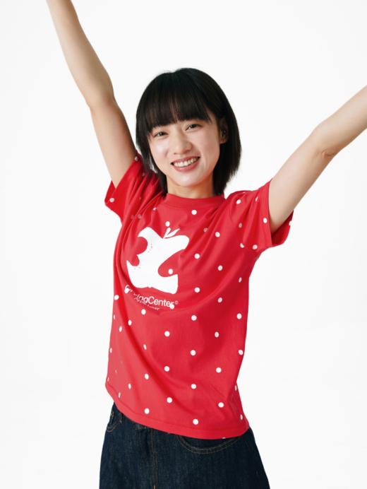 CryingCenter 女款3C苹果波点正肩tee 哭喊中心 商品图5