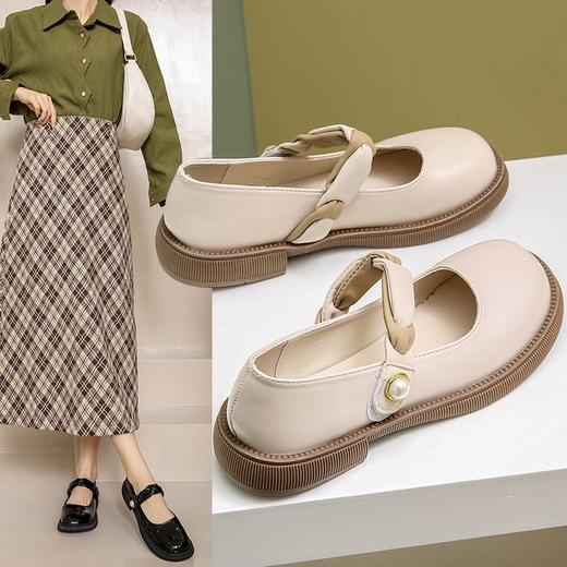 【YW】无忧购网红松糕底浅口小皮鞋仙女风单鞋995（截单后3-5天发货） 商品图0