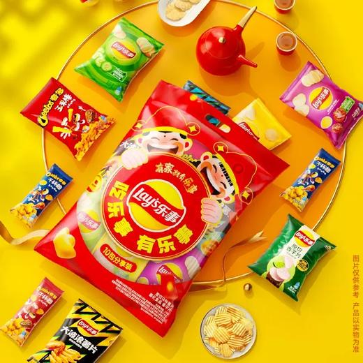 【休闲零食】乐事薯片混合味10包分享装大礼包 370g/袋（保质期到2025年8月16日，介意勿拍） 商品图1