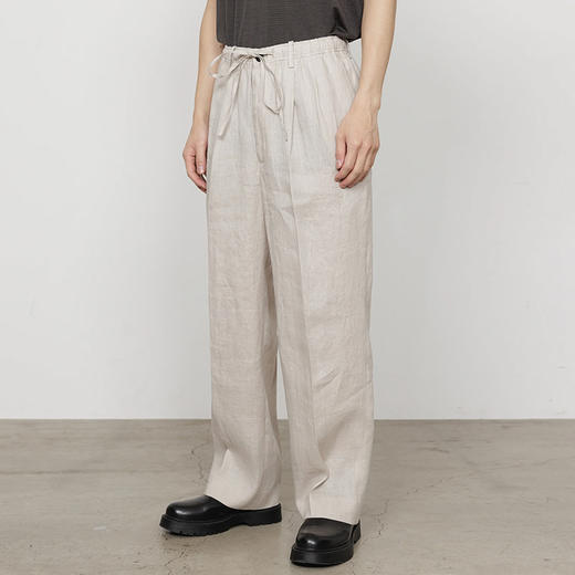 Markaware CLASSIC FIT TWO TUCK 汉麻吸湿透气抗菌宽松长裤 商品图0