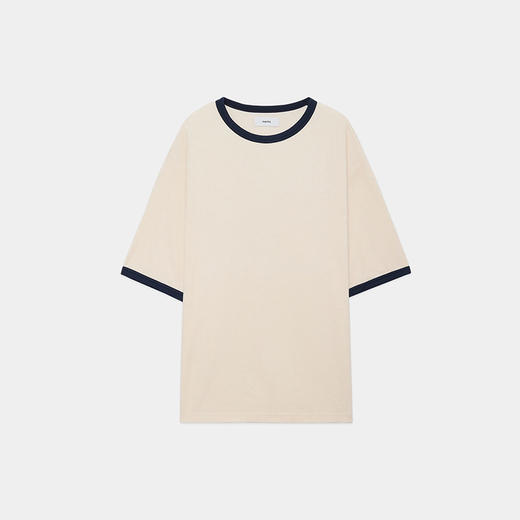 marka RINGER PILE TEE 有机棉毛巾撞色圆领短袖T恤 商品图3