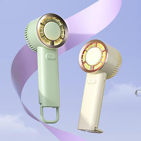 夏季清凉必备！【戈尔斯诺】 简约手提风扇 GS-D906-1米黄色、绿色-两色可选-FN