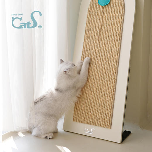 CatS魔镜立式猫抓板 大号天然剑麻猫床猫玩具实木猫家具 商品图3