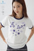 CryingCenter go love去爱刺绣星星撞色正肩短袖T恤可爱 哭喊中心 商品缩略图5