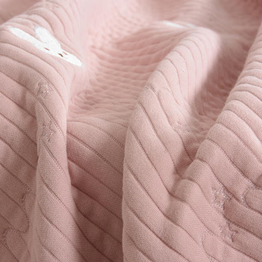 夏季必备竹棉五层纱布床盖毯（透气柔软，可铺可盖） 枕套（单拍） 商品图7