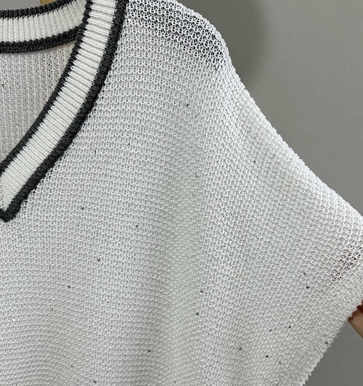 亚麻珠片背心。 商品图7
