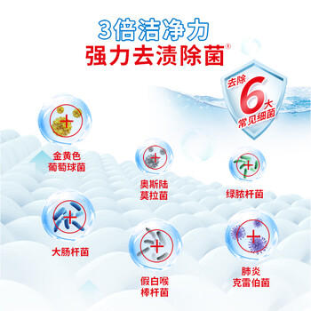 立白超洁清新无磷洗衣粉大袋4.23斤 家庭装低泡易漂 遇水不烫手 /家庭清洁/纸品 /衣物清洁 /洗衣粉 商品图5