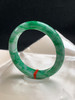 620201，56圈口，飘绿正圈平安镯，飘满圈辣绿色，色浓底子细腻 商品缩略图2