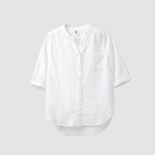五分袖文艺白衬衫 商品图1