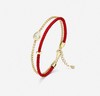 F604何方珠宝水滴红绳双层手链手绳高级饰品配饰女生日礼物 商品缩略图0
