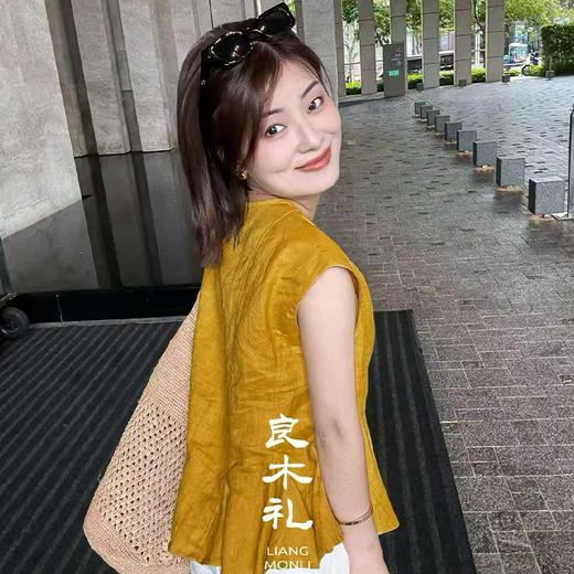 【现货】良木礼亚麻无袖上衣（3070） 商品图5