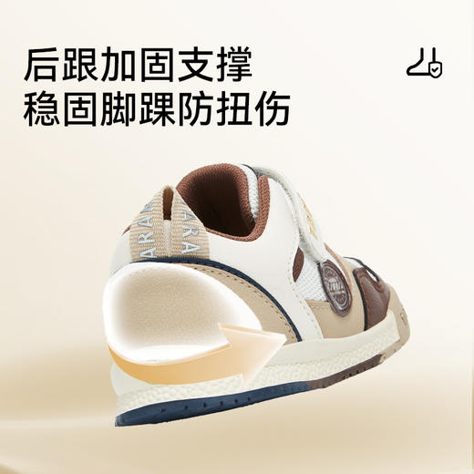 泰兰尼斯秋季新款童鞋学步鞋男宝宝防滑软底面包鞋女童鞋透气鞋子  T01T5C6526 商品图3