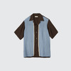 YOKE COLORBLOCK OPEN COLLAR SHIRT 混纺清凉感拼色休闲短袖衬衫 商品缩略图2