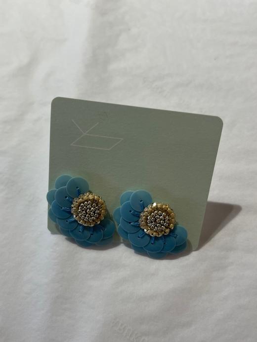 tamas花朵串珠耳钉 商品图2