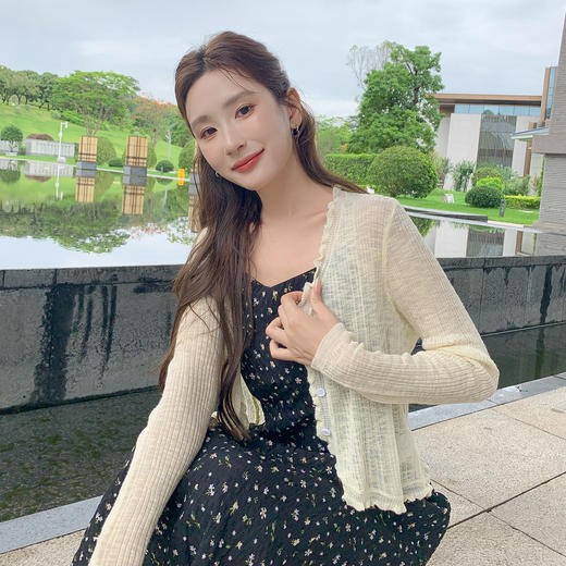 奢姿大码女装2025夏季时尚减龄V领开衫胖妹妹气质休闲长袖上衣9652622015 商品图2