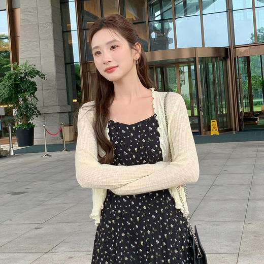 奢姿大码女装2025夏季时尚减龄V领开衫胖妹妹气质休闲长袖上衣9652622015 商品图4