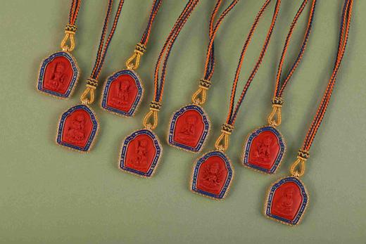 朱砂珐琅彩生肖吊坠 商品图0