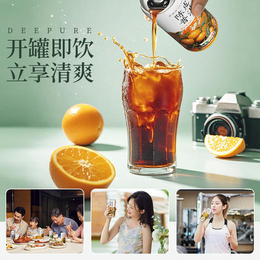 帝泊洱普洱即饮茶复合茶饮料330ml/罐*24罐糯香甘醇陈皮茉莉口味 商品图2