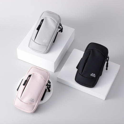 【小身材/大容量/防泼水，轻便透气薄款】跑步手机臂包 户外手机袋男女款 通用手臂带运动手机臂套 手腕包防水-QQ 商品图1