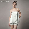 Solo seta22姆米真丝吊带短裤睡衣套装女桑蚕丝纯色秋冬家居服 商品缩略图0