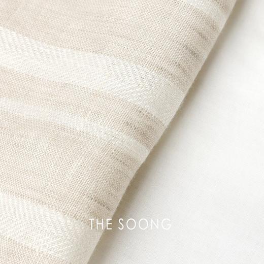 THESOONG"异域美学"精选纯亚麻自然肌理立裁串珠腰带连衣裙HLQZ6727 商品图3