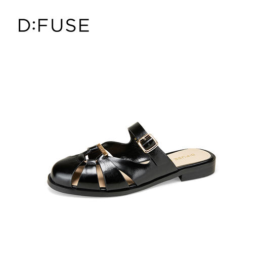 Dfuse迪芙斯2025夏季新款穆勒拖镂空包头罗马凉拖DFD2110105 商品图10